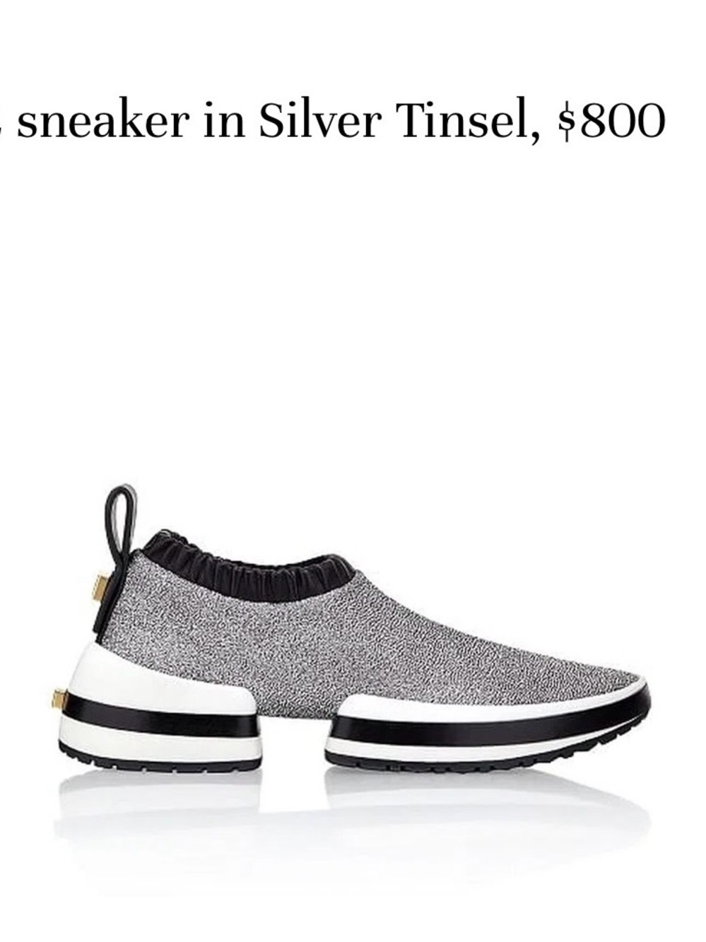 Stuart Weitzman "The SW-612" Silver Tin size 10
